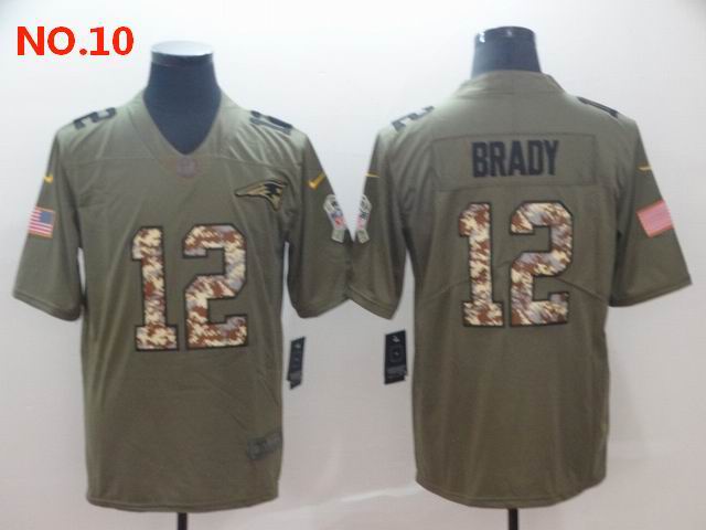 Men's New England Patriots #12 Tom Bradyn Jersey NO.10;